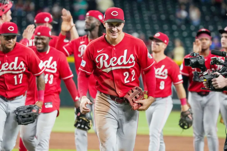 Reds’ Bleday hits for the cycle